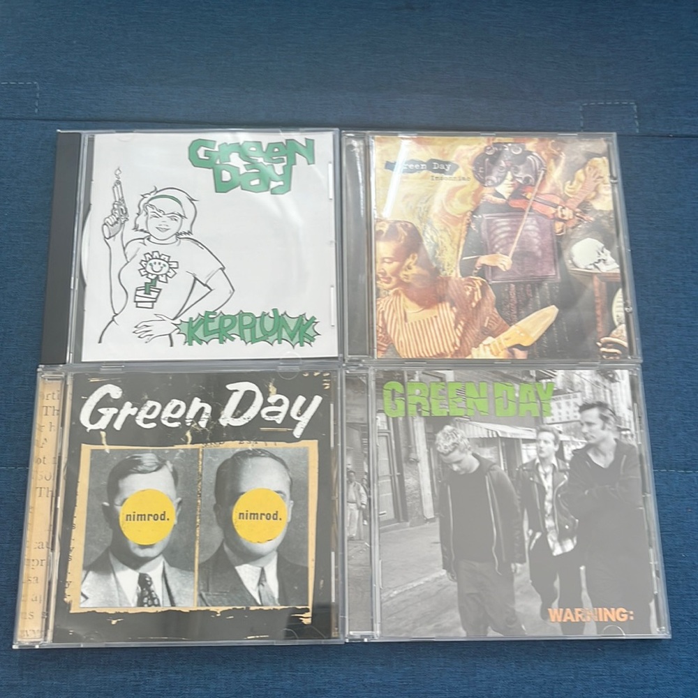 Green Day CD Lot Kerplunk, Insomniac, Nimrod, Warning